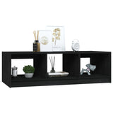 Coffee Table Black 110x50x34 cm Solid Pinewood 809916