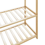 Clothes Rack with Shelves 110x40x175 cm Bamboo 4008924