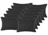 Cushion Cover 12 pcs HOUTEN Dark Grey 50 x 50 cm Boucl 919131