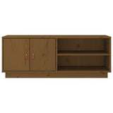 TV Cabinet Honey Brown 105x34x40 cm Solid Wood Pine 818223