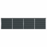 Planter Anthracite 320 x 40 x 75 cm Steel 42018191