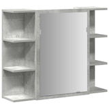4 Piece Bathroom Furniture Set Concrete Grey Engineered Wood 3324850