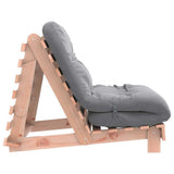 Futon Sofa Bed with Mattress 80x206x11 cm Solid Wood Douglas 846759