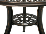 3 Piece Garden Bistro Set Aluminium Outdoor Furniture Set for 2 Patio Chairs and Table with Umbrella T3398P318668