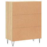 Sideboard Sonoma oak 69.5 x 34 x 90 cm Engineered Wood and Iron 830191