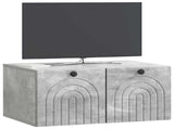 Wall-Mounted TV Cabinet Concrete Grey 59.5 x 41 x 30 cm 898168