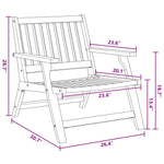 Outdoor Dining Set 3 pcs Brown Solid Acacia wood 3214432