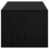 Coffee Table Black Oak 80 x 50 x 40 cm Engineered Wood 881131