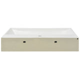 Basin with Faucet Hole Ceramic White 76x42.5x14.5 cm 142348