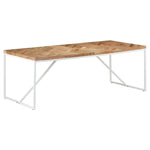 ZNTS Dining Table 200x90x76 cm Solid Acacia and Mango Wood 323553