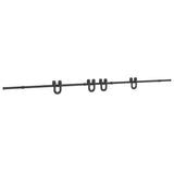 Sliding Door Hardware Kit 400 cm Steel Black 3295790