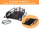 Bike Cargo Trailer Bicycle Trailer Cargo Storage Cart w/ Hitch Cycling Camping Luggage Storage T3398P349475