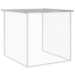 Chicken Cage with Roof Light Grey 603x98x90 cm Galvanised Steel 3189056