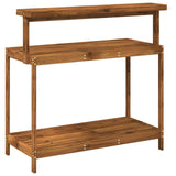 Outdoor Potting Bench 111.5 x 48.5 x 107 cm Solid Acacia Wood 903086