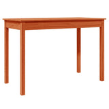 Dining Table Wax Brown 110x55x75 cm Solid Wood Pine 844467