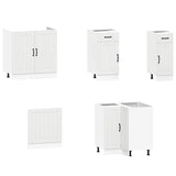 11 Piece Kitchen Cabinet Set Kalmar White Engineered Wood 3314941
