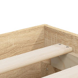 Bed Frame with Drawers without Mattress Sonoma Oak 140x190 cm 3207303