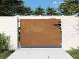 Garden Gate 85x75 cm Corten Steel 153256