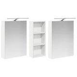 Bathroom Cabinet Set 3 pcs 130 x 14.5 x 70 cm Engineered wood 3403768