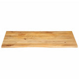 Table Top Live Edge 100x60x2.5 cm Solid Wood Mango 370454