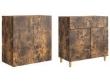 Cabinet Set 2 pcs 66 x 34.5 x 90 cm Engineered Wood 3416588