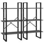 ZNTS Storage Shelf Grey 60x30x210 cm Engineered Wood 806519