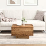 ZNTS Coffee Table, Old Wood, 55x55x31 cm, Engineered Wood 862991