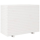 Garden Planter White 90x40x72.5 cm Solid Wood Pine 3282595