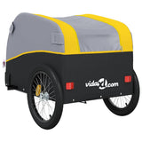 Bike Trailer Black and Yellow 45 kg Iron 94134