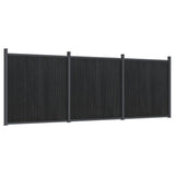 Fence Panel Grey 526x186 cm WPC 3282791