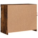 Sideboard with LED Lights Smoked Oak 81x37x67 cm 836662