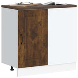 Kitchen Base Cabinet Kalmar Smoked Oak Engineered Wood 854323