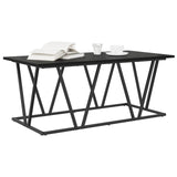 ZNTS Coffee Table in Black Oak - 100x50x40 cm - Made from Engineered Wood and Metal 869708