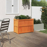 Garden Planter Wax Brown 90x50x70 cm Solid Wood Pine 837471
