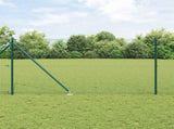 Welded Wire Fence with Spikes 10 x 1 m PVC-coated Steel Green 3352048