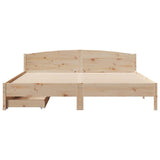 Bed Frame without Mattress 180x200 cm Super King Solid Wood Pine 3301818