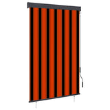 Outdoor Roller Blind 120x250 cm Orange and Brown 145966