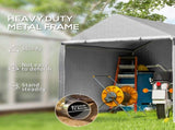2 x 2m Garden Fabric Storage Tent - Grey T3398P318780