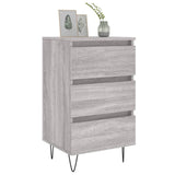 ZNTS Bedside Cabinet Grey Sonoma 40x35x69 cm Engineered Wood 826936