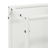 Firewood Rack White 25x25x80 cm Cold-rolled steel 864264