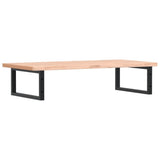 Basin Shelf Wall Mounted Steel and Solid Wood Beech 3302433