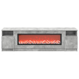 Electric Fireplace Concrete 165 x 28.5 x 47 cm Engineered wood 8021186