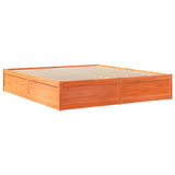 Bookcase Bed without Mattress Wax Brown 180x200cm Solid Wood Pine 3324453