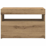 ZNTS TV Cabinet with LED Lights Artisan Oak 60x35x40 cm Engineered Wood 856311