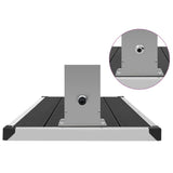 ZNTS Outdoor Shower with Tray WPC Stainless Steel 3051294