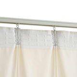 134519 Blackout Curtain with Hooks Velvet Cream 290x245 cm