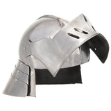 Medieval Knight Helmet Antique Replica LARP Silver Steel 286215