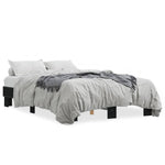 ZNTS Bed Frame without Mattress Black 120x190 cm Small Double 845887