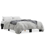 ZNTS Bed Frame without Mattress Black 120x190 cm Small Double 845887