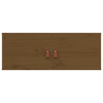 ZNTS Wall Cabinet Honey Brown 80x30x30 cm Solid Wood Pine 818381